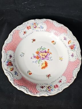 Vintage Schumann Bavaria Dresden Flowers Serving Dish